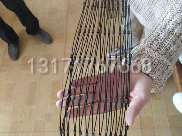 氧化黑色鋼絲繩網案例